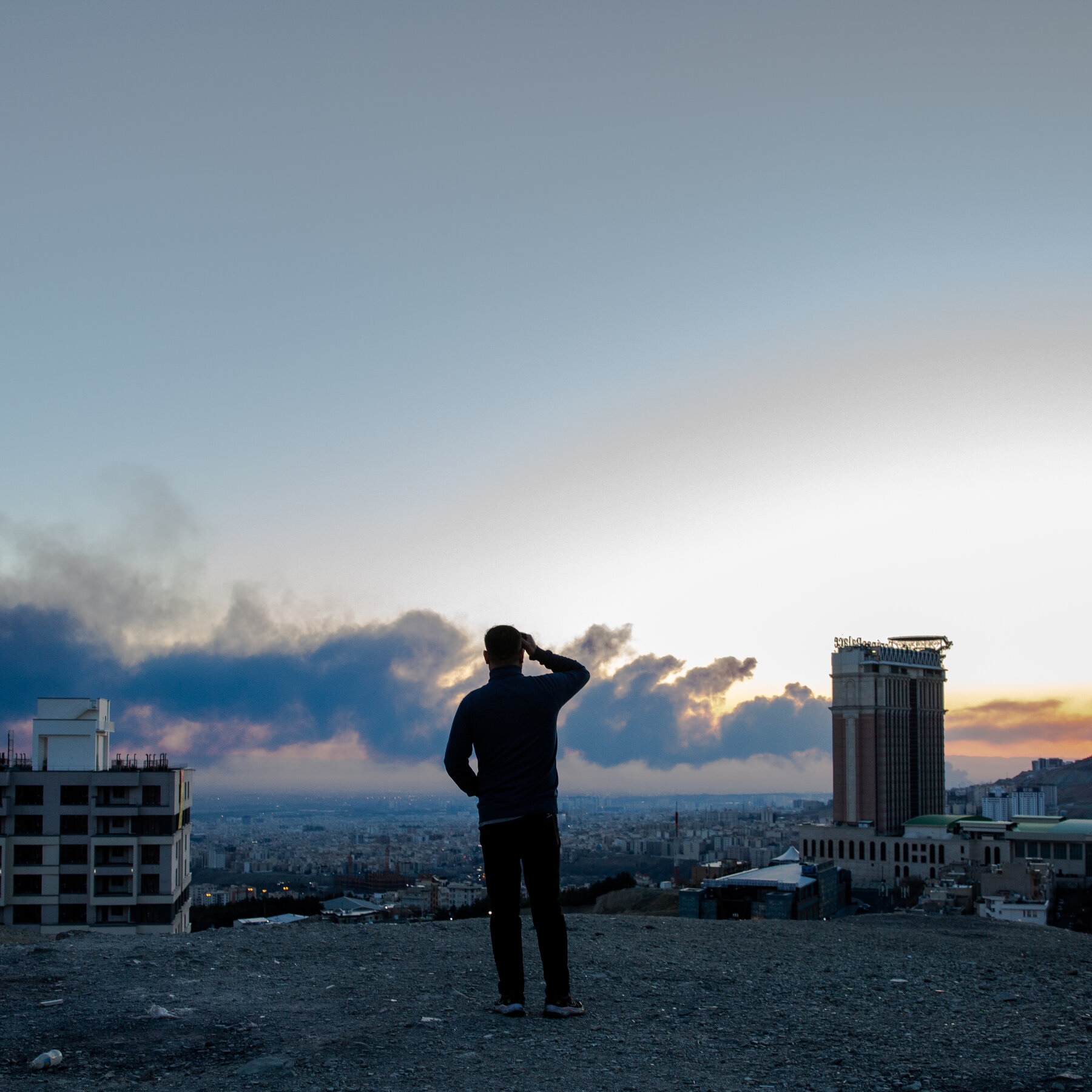 Presiden AS Donald Trump saat menyampaikan pernyataan mengenai situasi geopolitik global.