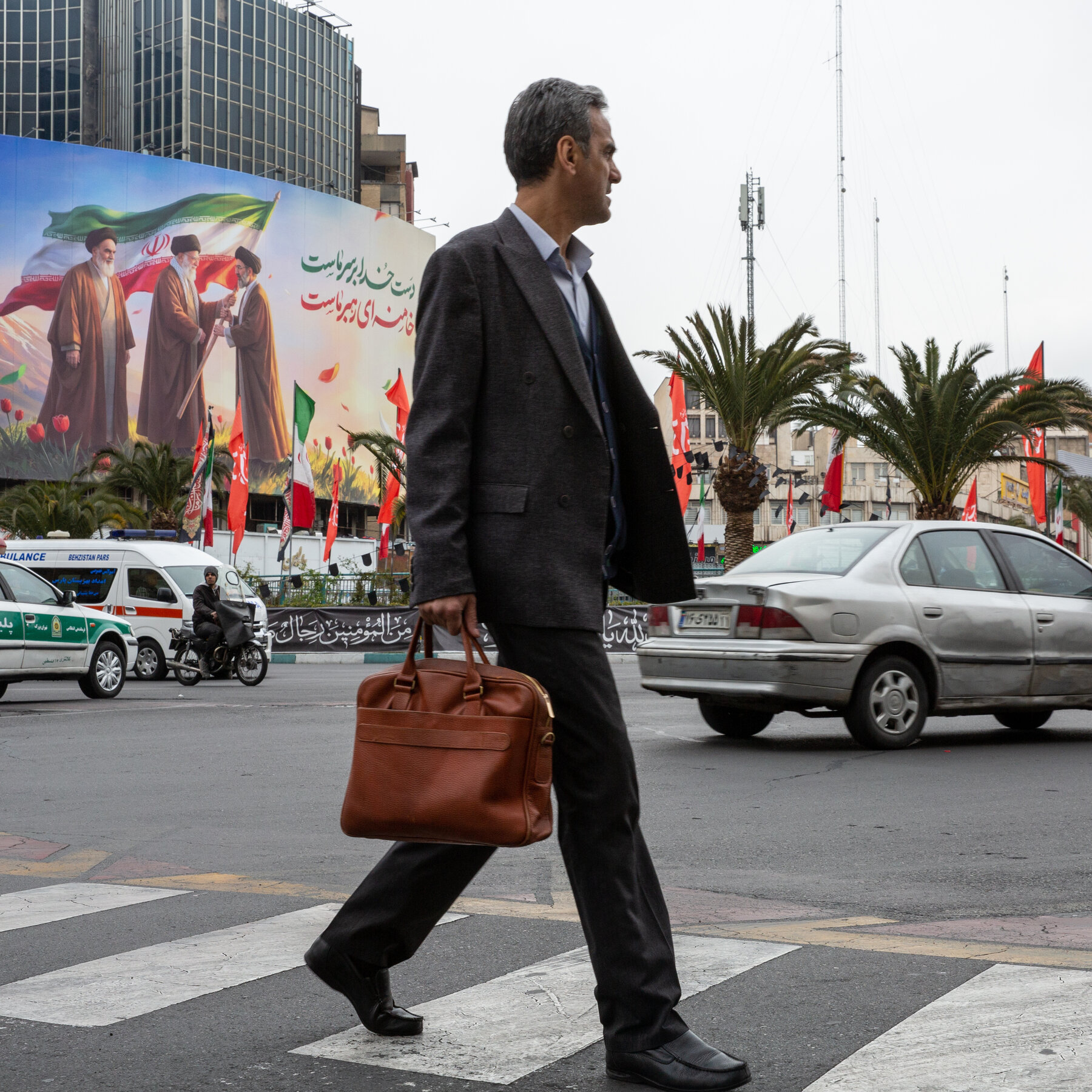 Foto arsip menunjukkan dampak serangan sebelumnya di Iran, menimbulkan kekhawatiran baru di tengah eskalasi konflik terkini antara AS dan Teheran.