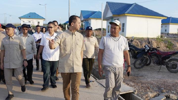 Visualisasi rencana pembangunan fasilitas pendidikan terpadu di Rempang, hasil kolaborasi Kementerian Transmigrasi dan pemerintah Qatar.