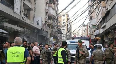Bendera Indonesia dan Lebanon berkibar sebagai simbol solidaritas diplomatik di tengah eskalasi konflik di perbatasan selatan Lebanon.