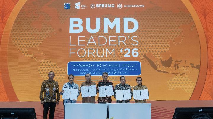 BUMD Leaders Forum: Pemprov DKI Jakarta menguatkan peran BUMD sebagai pilar utama penggerak ekonomi demi mewujudkan Jakarta sebagai Kota Global.