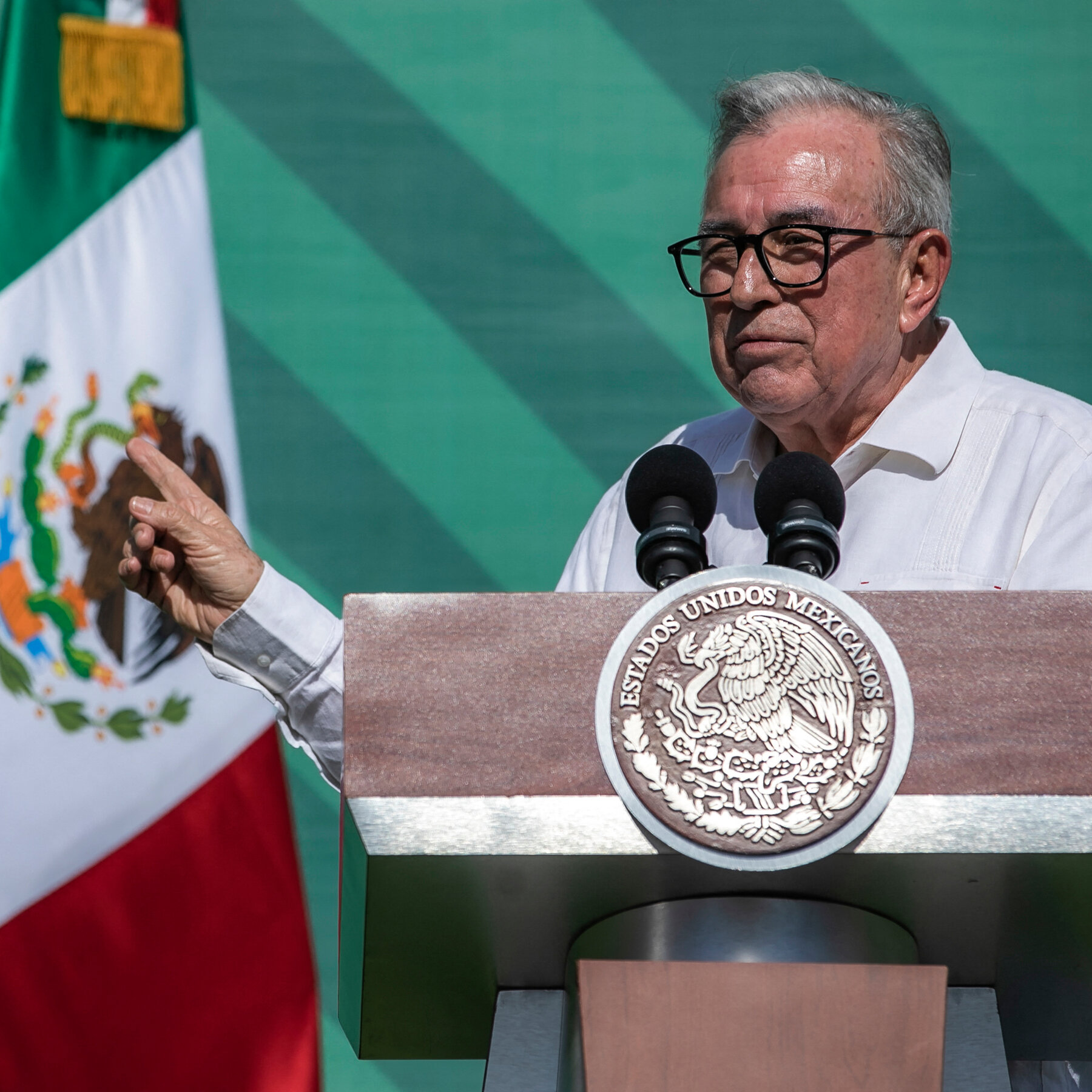 Rubén Rocha Moya, Gubernur Sinaloa, Meksiko, yang kini menghadapi dakwaan serius dari jaksa AS atas dugaan konspirasi melindungi Kartel Sinaloa.