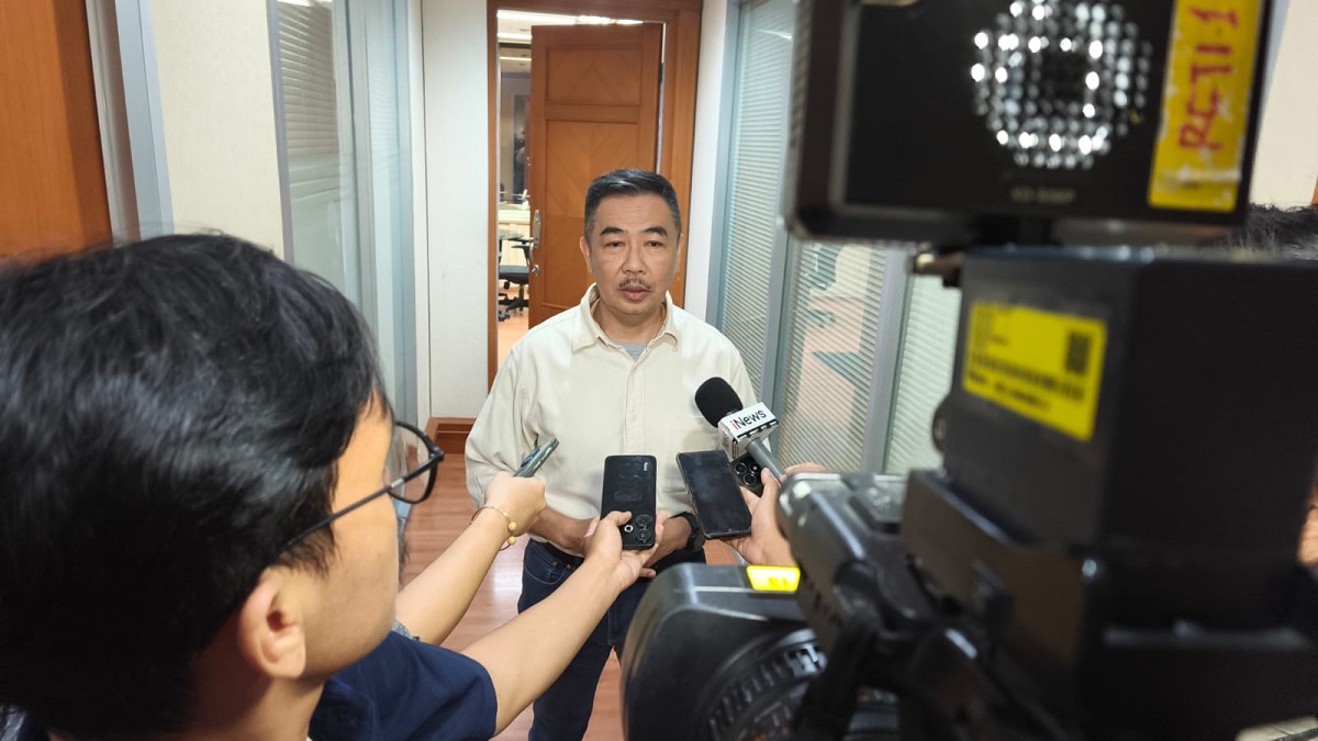 Direksi PT MNC Asia Holding Tbk saat memberikan keterangan pers terkait perkembangan kasus hukum perusahaan. (Ilustrasi)