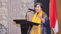 Wakil Ketua MPR Lestari Moerdijat saat menyampaikan pandangannya mengenai urgensi mitigasi dan diversifikasi energi nasional.