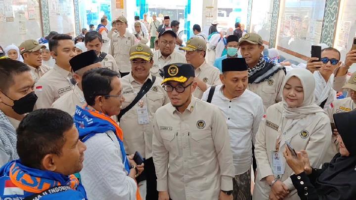 Delegasi Kementerian Haji dan Umrah (Kemenhaj) 2026 saat meluncurkan program pelayanan haji dan visi ekosistem ekonomi haji di Jakarta.