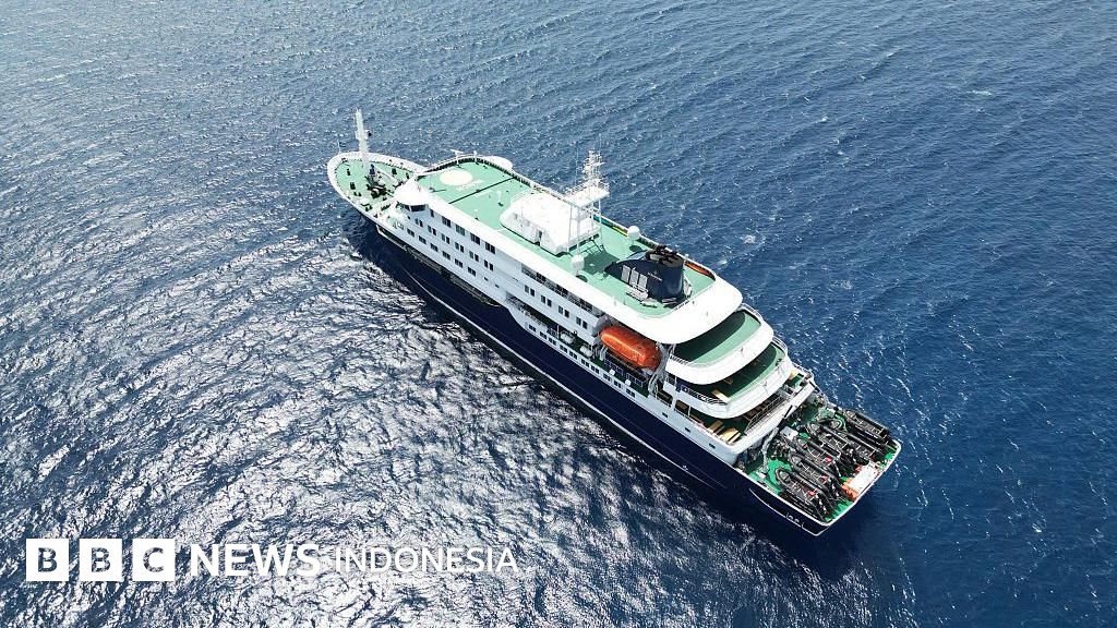 Pelabuhan Ushuaia, Argentina, yang menjadi titik keberangkatan kapal pesiar. Warga setempat cemas hantavirus mengancam pendapatan dari sektor pariwisata.