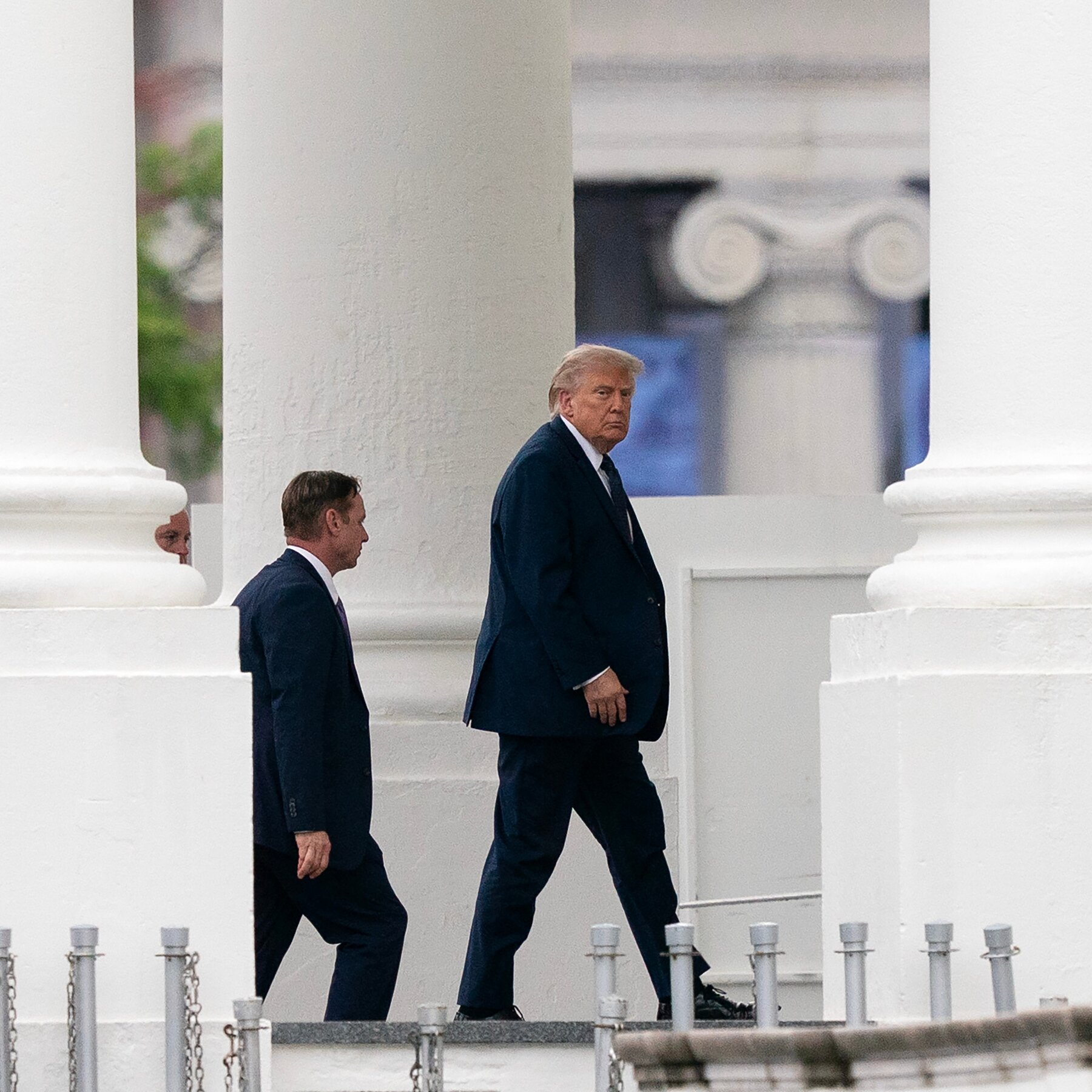 Presiden Donald Trump saat memberikan pernyataan di Gedung Putih, menyusul rilis laporan medis terbarunya.