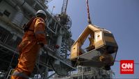 Ilustrasi kilang minyak milik Pertamina Hulu Energi (PHE) yang menghadapi tantangan dalam mencapai target produksi nasional akibat insiden operasional dan gejolak geopolitik.