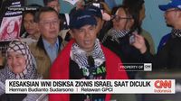 Sembilan WNI anggota Global Sumud Flotila memberikan keterangan setibanya di Bandara Soekarno-Hatta, Tangerang, setelah insiden dugaan penculikan dan penyiksaan oleh pihak Israel.