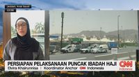 Jemaah haji bersiap untuk puncak ibadah di Mekkah, Arab Saudi, dengan seluruh persiapan logistik dan keamanan telah rampung 100 persen.