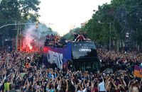 Mantan gelandang top Wesley Sneijder saat menyampaikan pandangannya yang kritis terhadap perayaan gelar juara La Liga Barcelona.