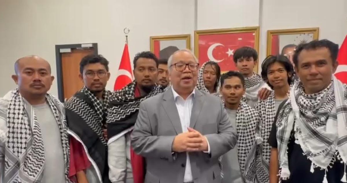 Sembilan Warga Negara Indonesia (WNI) yang tergabung dalam misi kemanusiaan Global Sumud Flotilla 2.0 saat ini menjalani pemeriksaan kesehatan di Turki setelah insiden penahanan oleh militer Israel. (Ilustrasi: Kapal Misi Kemanusiaan)