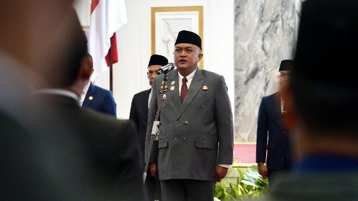Bupati Bogor Rudy Susmanto saat melantik puluhan pejabat baru dalam rangka peningkatan kinerja birokrasi dan pelayanan publik daerah. (Ilustrasi: Pemkab Bogor)