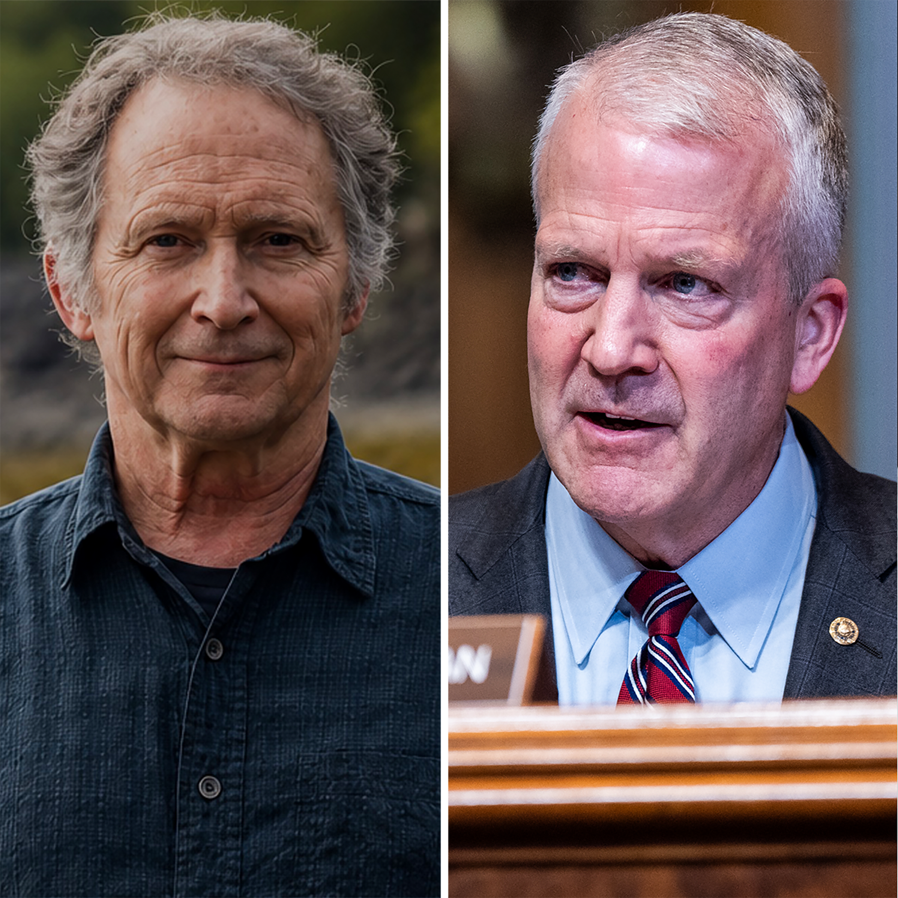Senator petahana Dan S. Sullivan saat memberikan pidato. Kini ia akan menghadapi tantangan unik dari kandidat lain bernama Dan J. Sullivan di surat suara pemilu Senat Alaska.