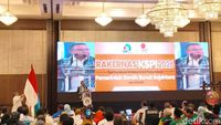 Wakil Ketua DPR Sufmi Dasco Ahmad saat menyampaikan pernyataannya terkait potensi bergabungnya Said Iqbal ke pemerintahan dan dampaknya bagi gerakan buruh.
