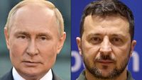 Presiden Ukraina Volodymyr Zelensky (kiri) dan Presiden Rusia Vladimir Putin (kanan) di masa lalu. Zelensky kini mengusulkan dialog langsung untuk mengakhiri perang di Ukraina.