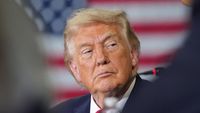 Presiden AS Donald Trump menyampaikan pernyataan di Gedung Putih mengenai hubungan AS-Iran di tengah ketegangan regional.
