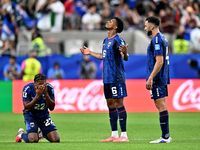 Para pemain Timnas Cape Verde (Blue Sharks) merayakan gol penting dalam pertandingan Kualifikasi Piala Dunia 2026 Zona Afrika, menunjukkan semangat juang dan kebersamaan tim. (Sumber: CAF Media)
