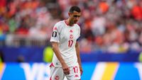 Ekspresi kekecewaan mendalam pemain Tunisia setelah dipastikan tersingkir dari Piala Dunia 2026 dengan rekor memalukan.