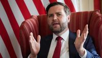 Wakil Presiden AS JD Vance saat menyampaikan pernyataan penting terkait isu diplomatik. Isu kesepakatan Iran-AS yang belum dipublikasikan masih menjadi sorotan publik internasional.