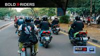 Anggota Komunitas Bold Riders berinteraksi dan berbagi pengalaman dalam sebuah sesi kopi darat.