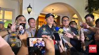 Lantai dua Kafe de'Clan Signature di Cipete, Jakarta Selatan, yang disegel oleh pihak kepolisian sebagai bagian dari penyidikan dugaan korupsi dan tindak pidana pencucian uang (TPPU). Garis polisi tampak terpasang di area tersebut.