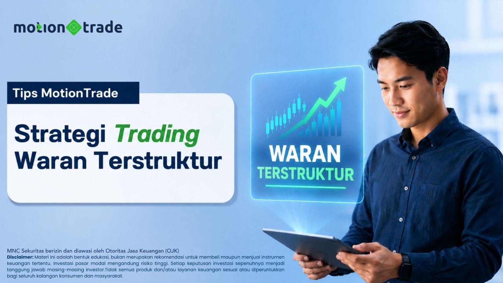 Investor mengamati pergerakan pasar saham, mempertimbangkan potensi risiko dan keuntungan waran terstruktur.