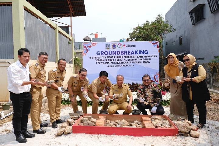 Ilustrasi biodigester komunal yang akan dibangun Bank Jakarta di Rorotan dan Rawa Badak untuk mengolah sampah organik.