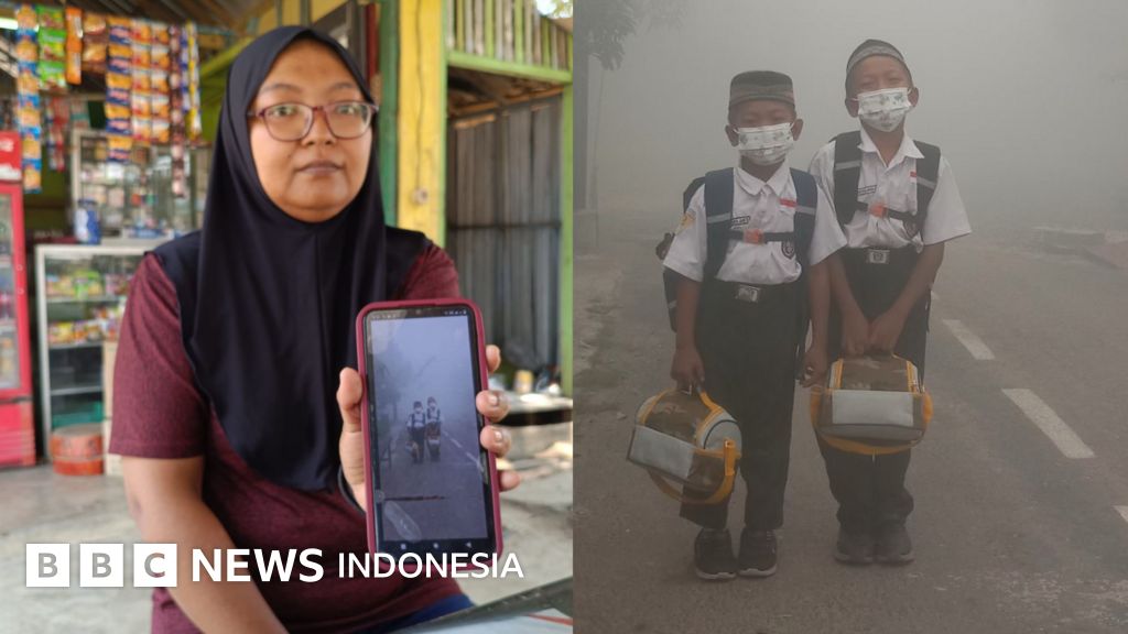 Kabut asap tebal menyelimuti permukiman warga di Palangkaraya, Kalimantan Tengah, akibat lonjakan titik api yang signifikan pada 19 Agustus 2026.