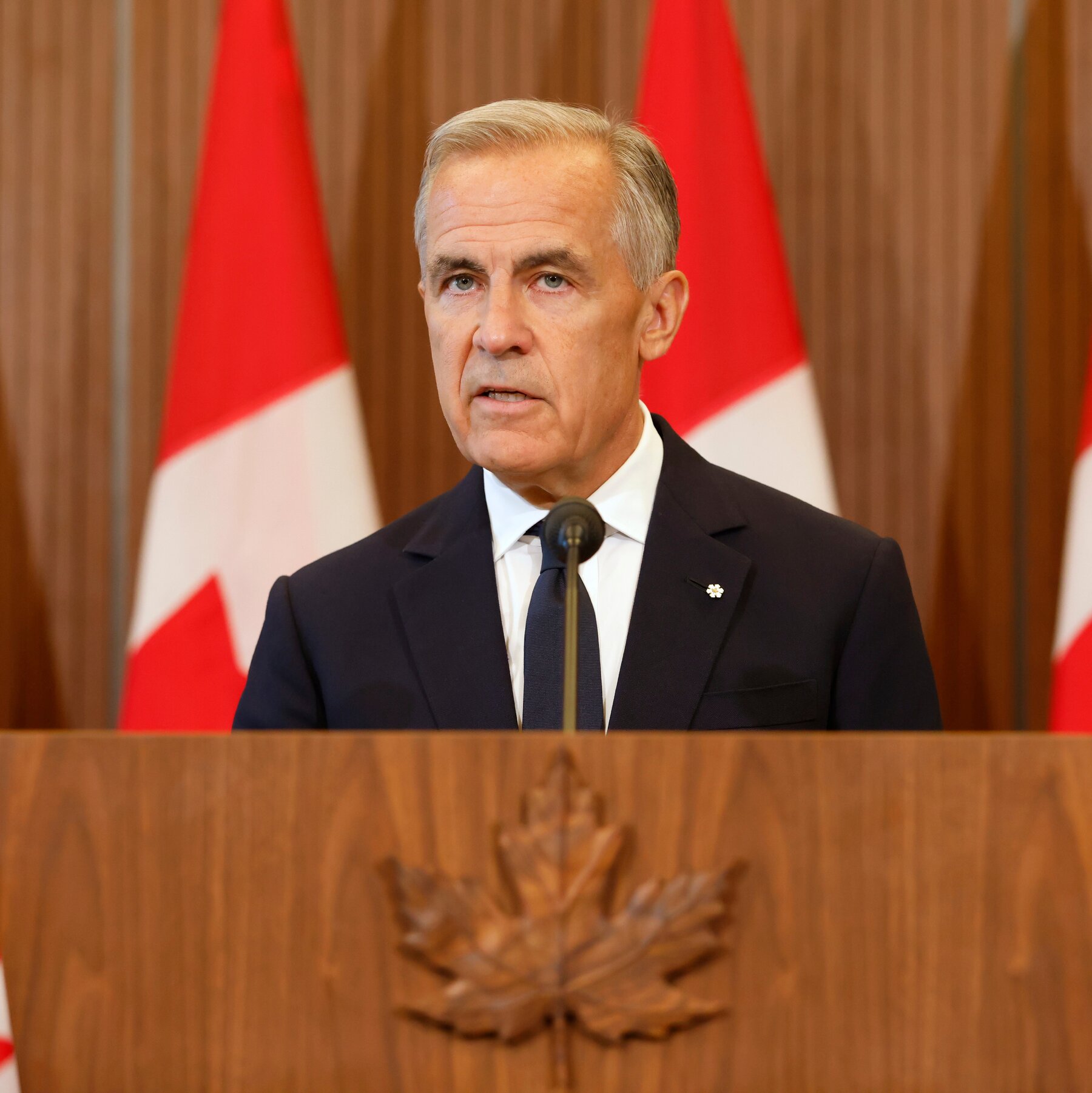 Perdana Menteri Mark Carney menyampaikan pidato penting kepada warga Kanada usai penangguhan perundingan dagang dengan Amerika Serikat di tengah sengketa tarif.