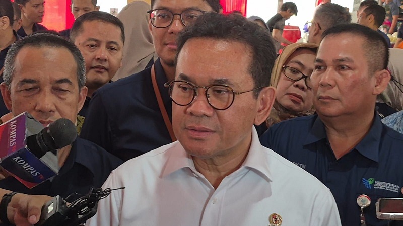 Menteri Perdagangan Budi Santoso saat menyampaikan pernyataan terkait dinamika harga komoditas pangan. (Ilustrasi)