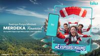 Tampilan aplikasi blu by BCA Digital yang dirancang untuk mendukung literasi dan pengelolaan keuangan pengguna.