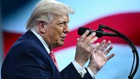 Gedung John F. Kennedy Center for the Performing Arts di Washington D.C., yang menjadi pusat kontroversi setelah ancaman pembongkaran dari Donald Trump.