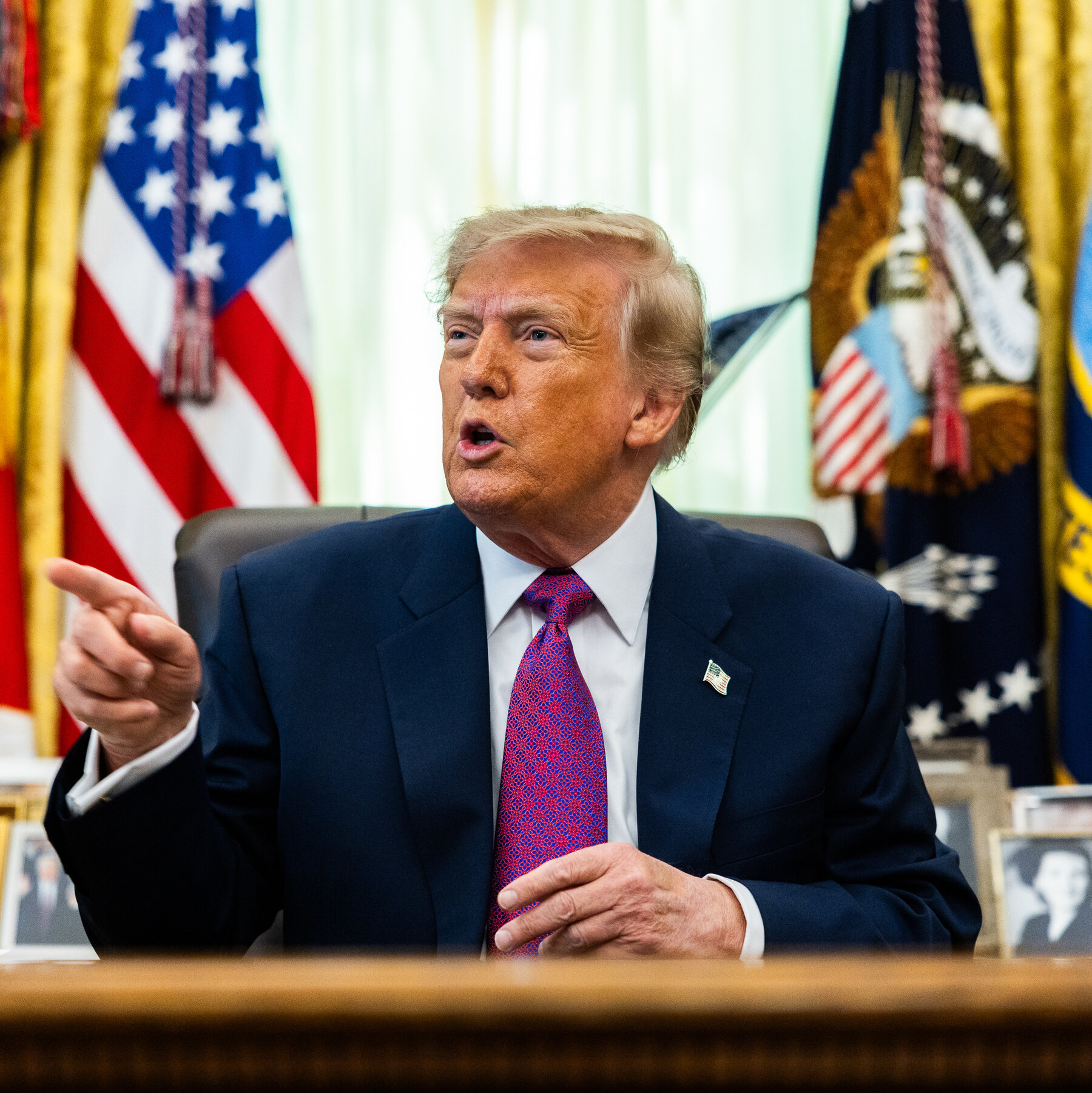 Presiden Donald Trump menyampaikan pidato di Gedung Putih, di tengah meningkatnya ketegangan dan konflik berkepanjangan dengan Iran yang telah berlangsung selama enam bulan.
