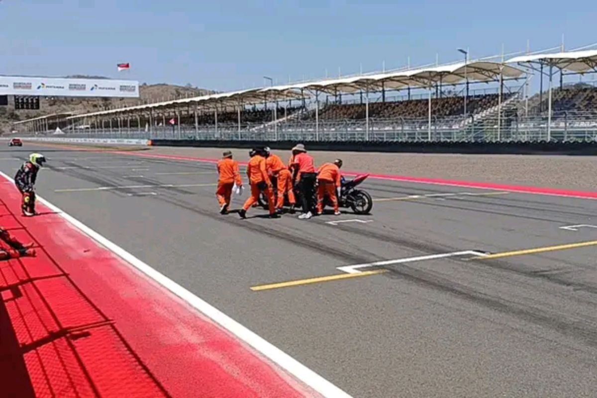 Sirkuit Mandalika saat menggelar balap. MGPA melakukan uji coba perangkat elektronik melalui Mandalika Racing Series.
