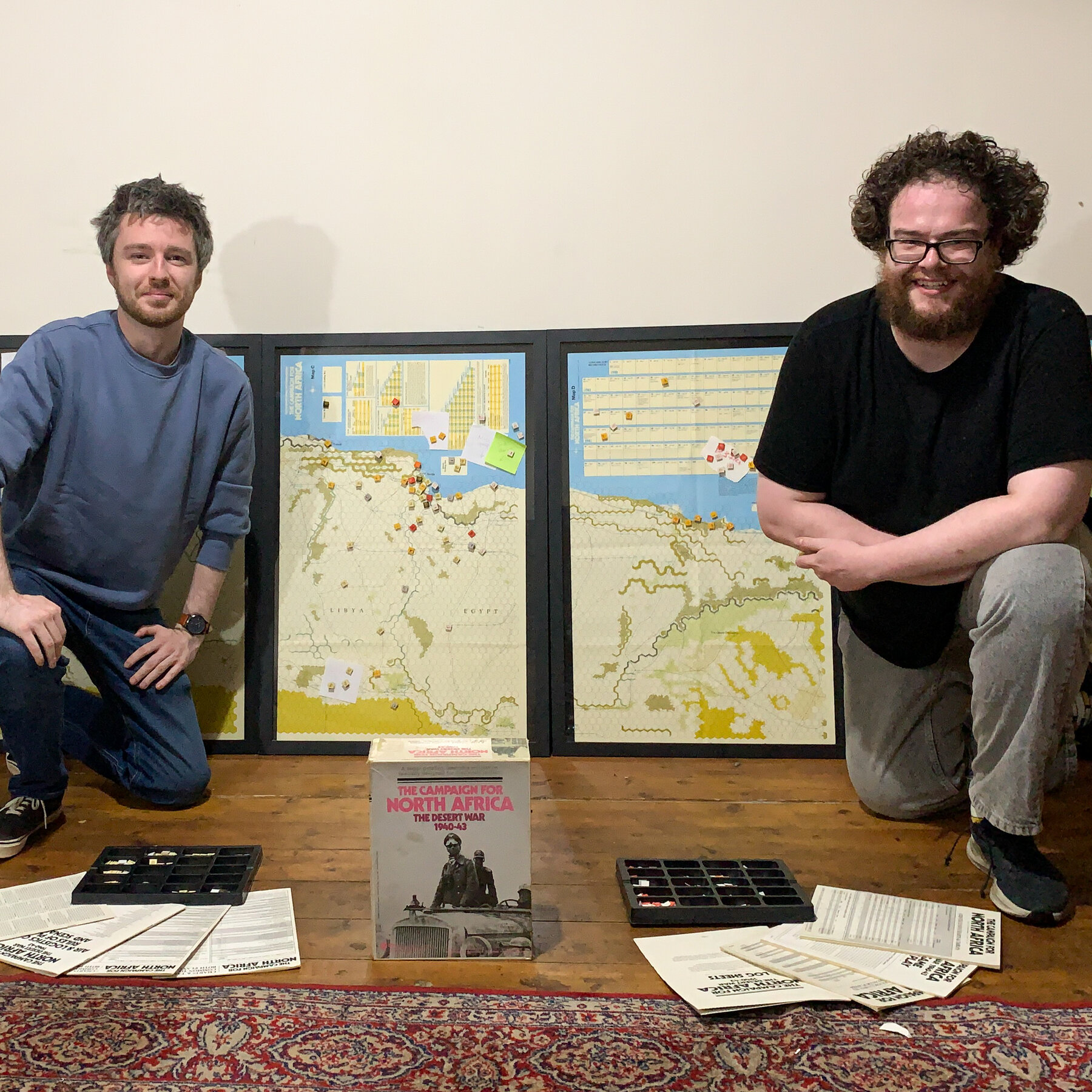 Ilustrasi papan permainan 'The Campaign for North Africa' yang terkenal dengan kerumitan dan durasi permainannya yang tak terbayangkan.