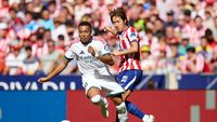 Selebrasi pemain Atletico Madrid setelah menundukkan Real Madrid 2-1 dalam Derby Madrid pertama Liga Spanyol 2026/2027 yang penuh drama.