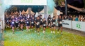 Peserta Deloitte Runify 2026 berlari di kawasan Gelora Bung Karno, Jakarta, dalam rangka penggalangan dana untuk program pendidikan pelajar kurang mampu.