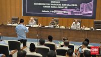 Anggota DPR RI saat mengikuti rapat pembahasan di gedung parlemen, Jakarta. Isu masa jabatan kepala desa menjadi salah satu topik krusial yang terus bergulir di Senayan.