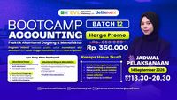 Peserta aktif mengikuti sesi pembelajaran daring, mengasah keterampilan akuntansi untuk masa depan karier yang cerah.