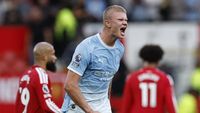 Erling Haaland setelah mencetak gol penting, merefleksikan efisiensinya yang tinggi di depan gawang meskipun minim sentuhan bola.