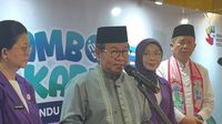 Gubernur DKI Jakarta Pramono Anung saat memberikan pernyataan terkait upaya penanganan polusi udara di ibu kota, yang salah satunya mempertimbangkan usulan Car Free Day dua kali sepekan.