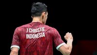 Jonatan Christie berjuang keras di lapangan untuk mengamankan kemenangannya di Asian Games 2026 setelah meladeni perlawanan sengit wakil Sri Lanka.