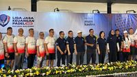 Ilustrasi pertandingan padel, olahraga raket baru yang kini resmi menjadi bagian dari kompetisi Liga Jasa Keuangan (LJK) setelah sembilan tahun fokus pada bola basket.