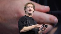 CEO Meta Mark Zuckerberg saat berbicara mengenai masa depan pengembangan kecerdasan buatan.
