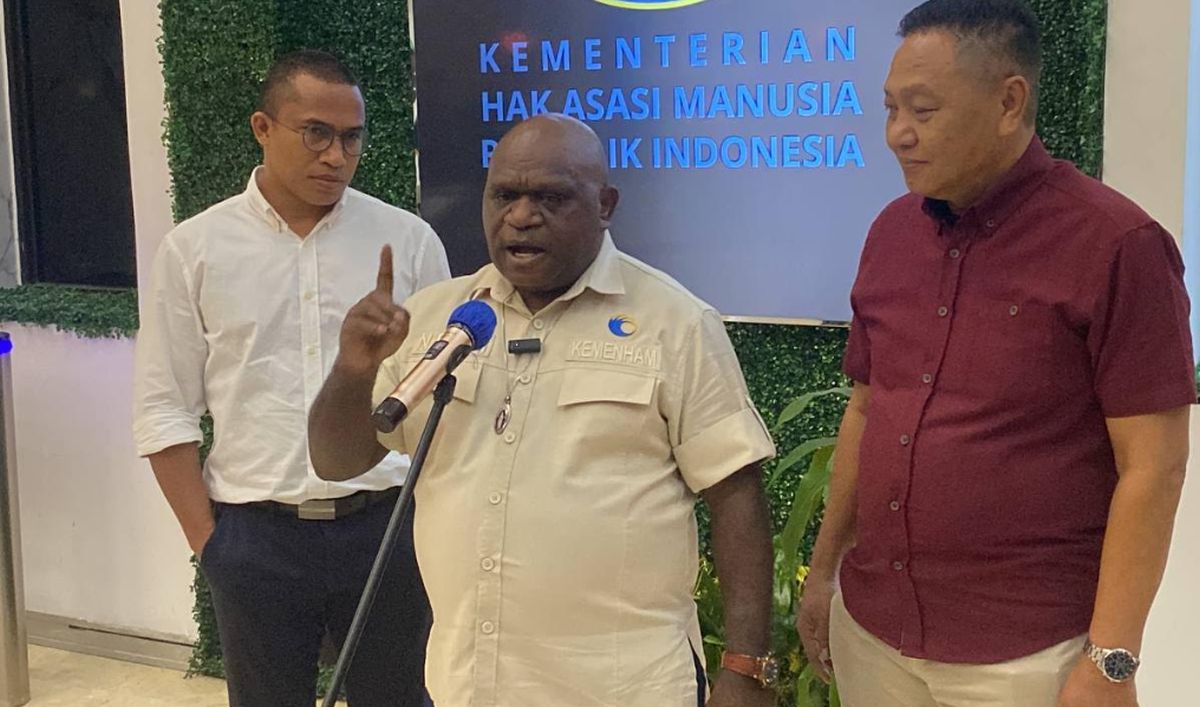 Menteri HAM Natalius Pigai mendesak pengajuan kasasi terkait putusan banding yang membatalkan pemecatan anggota TNI pelaku penyiraman air keras terhadap Andrie Yunus.