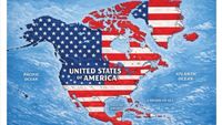 Peta kontroversial yang diposting Donald Trump di media sosialnya, menampilkan wilayah Amerika Utara, Greenland, dan Islandia diselimuti motif bendera Amerika Serikat, memicu perdebatan geopolitik dan kekhawatiran diplomatik.