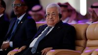 Presiden Palestina Mahmoud Abbas (ilustrasi) berbicara di hadapan Majelis Umum PBB. Penolakan visa oleh AS memicu kecaman keras dari Otoritas Palestina.