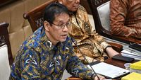 Suasana rapat kerja Komisi XI DPR RI bersama perwakilan Kementerian Keuangan membahas pagu anggaran untuk tahun fiskal 2027 di Gedung Nusantara II DPR RI.
