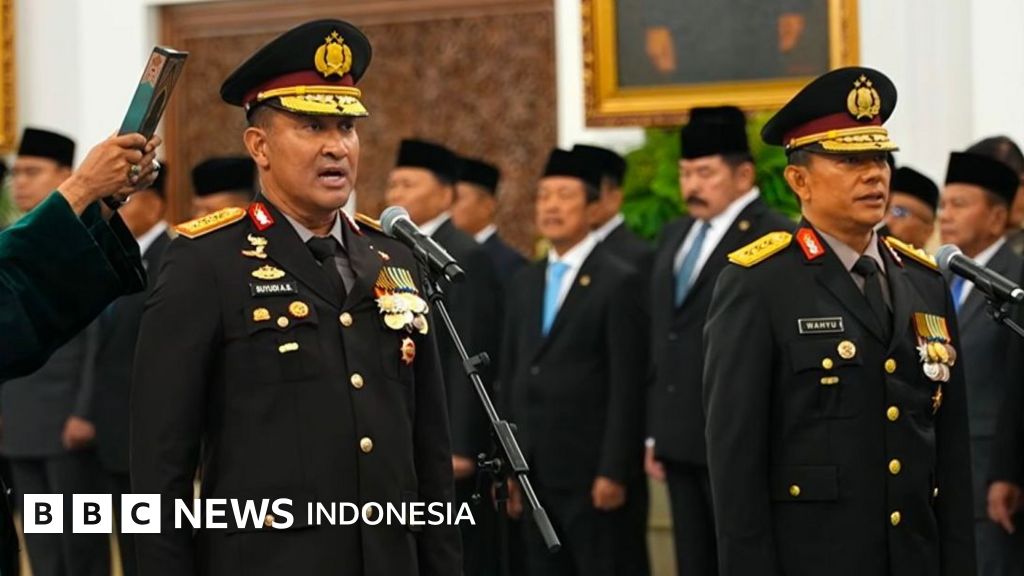 Jenderal Polisi Suyudi Ario Seto saat dilantik sebagai Kapolri oleh Presiden Prabowo Subianto di Istana Negara, Kamis (01/10).